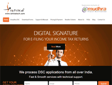 Tablet Screenshot of digitalsignature.in